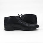 André Bottines Homme Élégantes en Cuir Noir