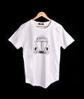 T-shirt BLANC ET NOIR 2 MOTIF VOLKSWAGEN COCCINELLE
