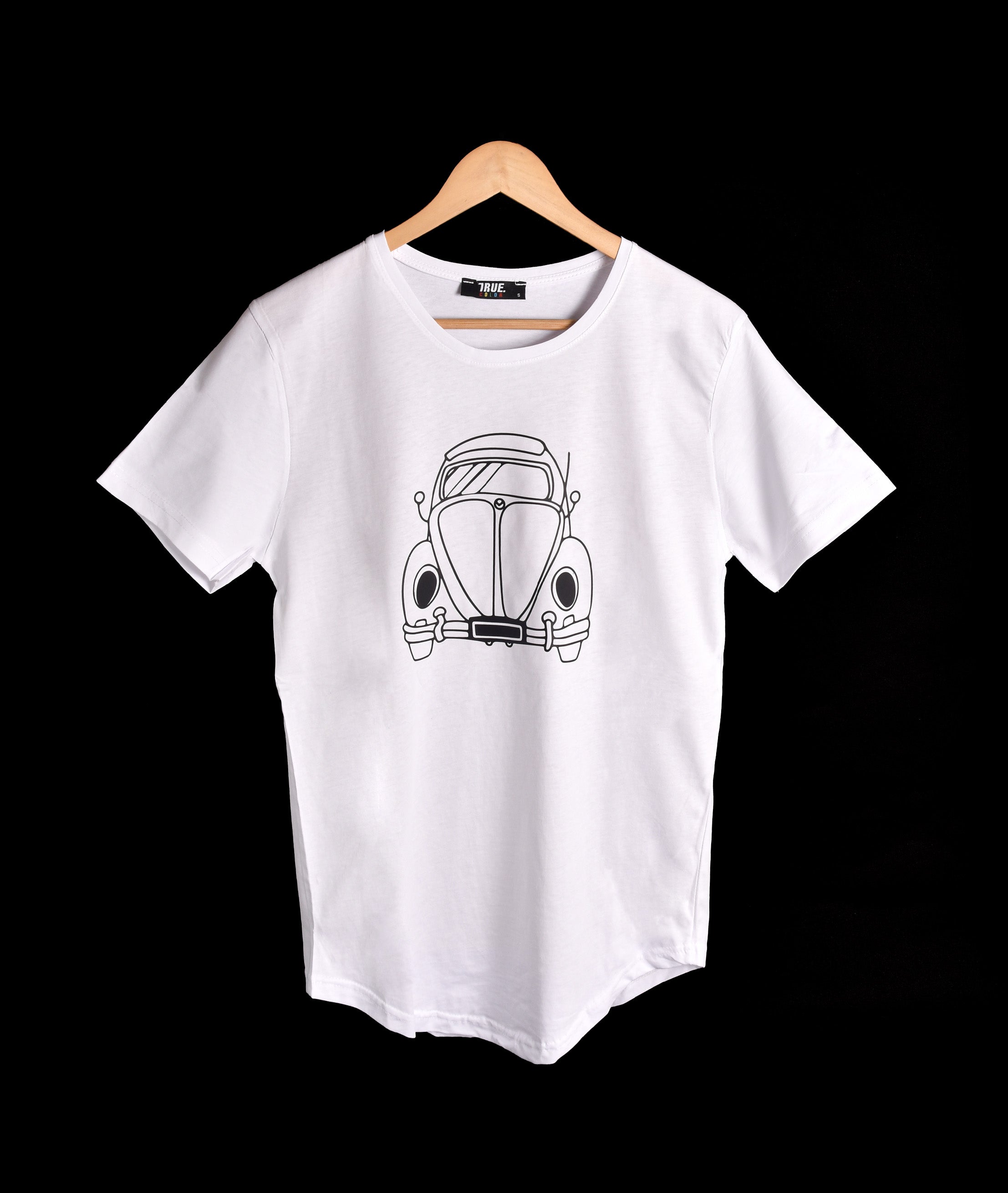 T-shirt BLANC ET NOIR 2 MOTIF VOLKSWAGEN COCCINELLE