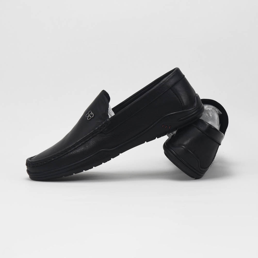 Septwolves Mocassins Cuir Noir Élégants Homme