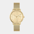 Montre Lacoste Bracelet Maille Milanaise Dorée Élégante Femme