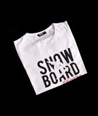 T-shirt BLANC SNOW BOARD