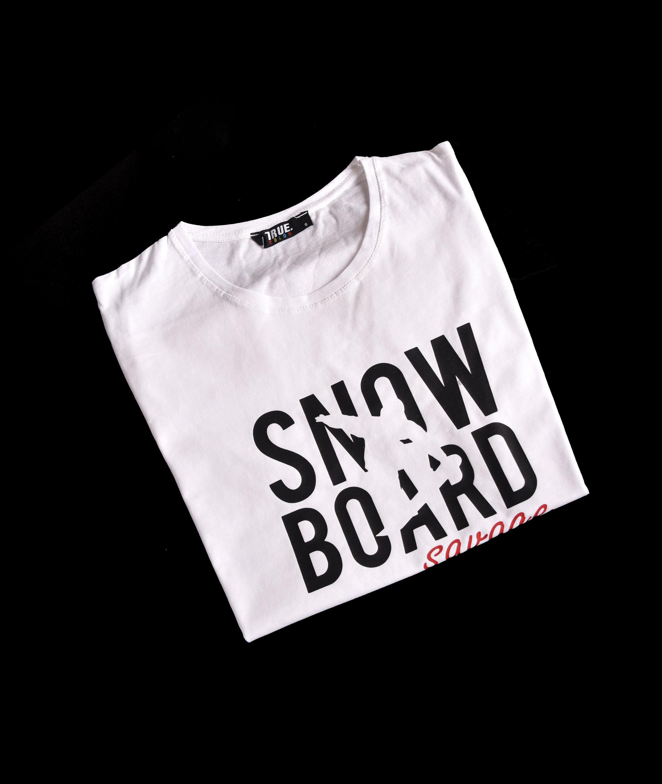T-shirt BLANC SNOW BOARD