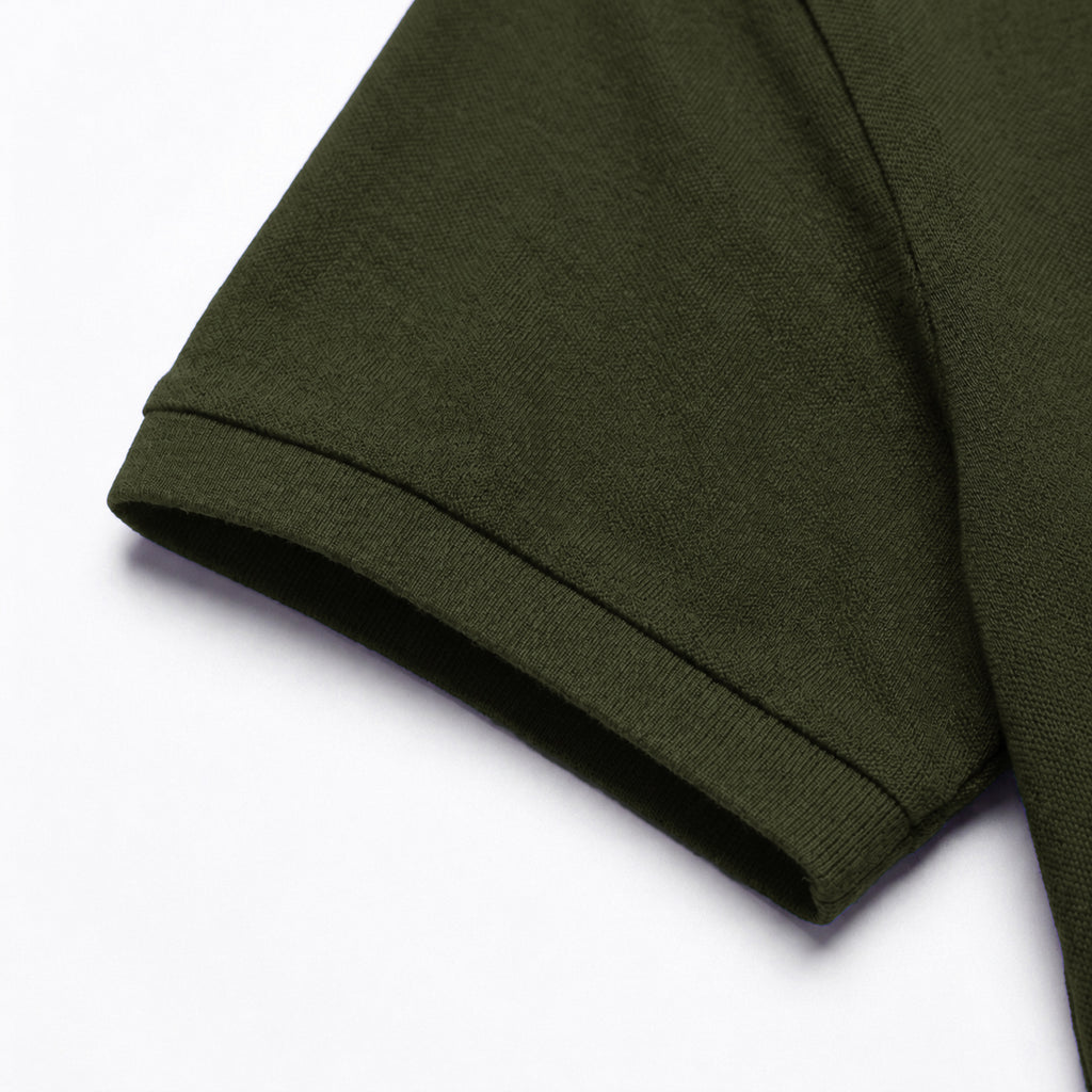 Départ Polo Homme Kaki Élégant et Confortable