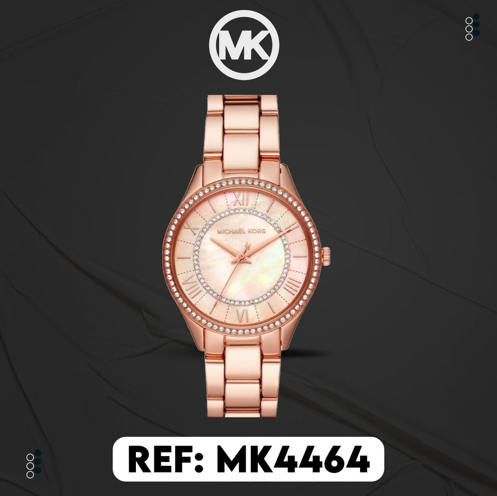 Michael Kors Montre Élégante Or Rose Cristaux Femme