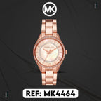Michael Kors Montre Élégante Or Rose Cristaux Femme
