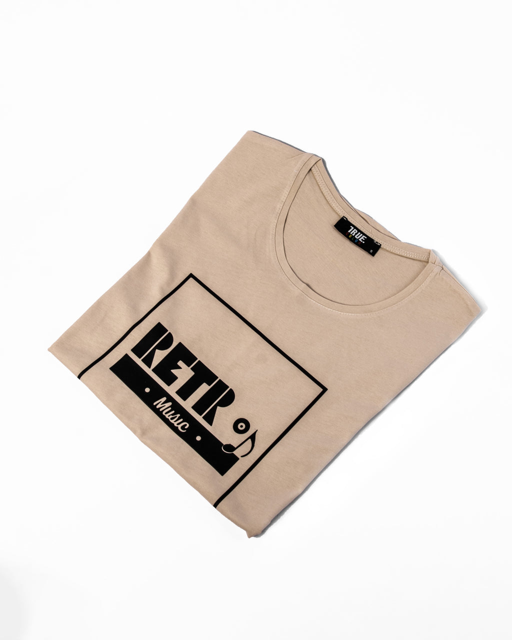 T-shirt BEIGE RETRO MUSIC