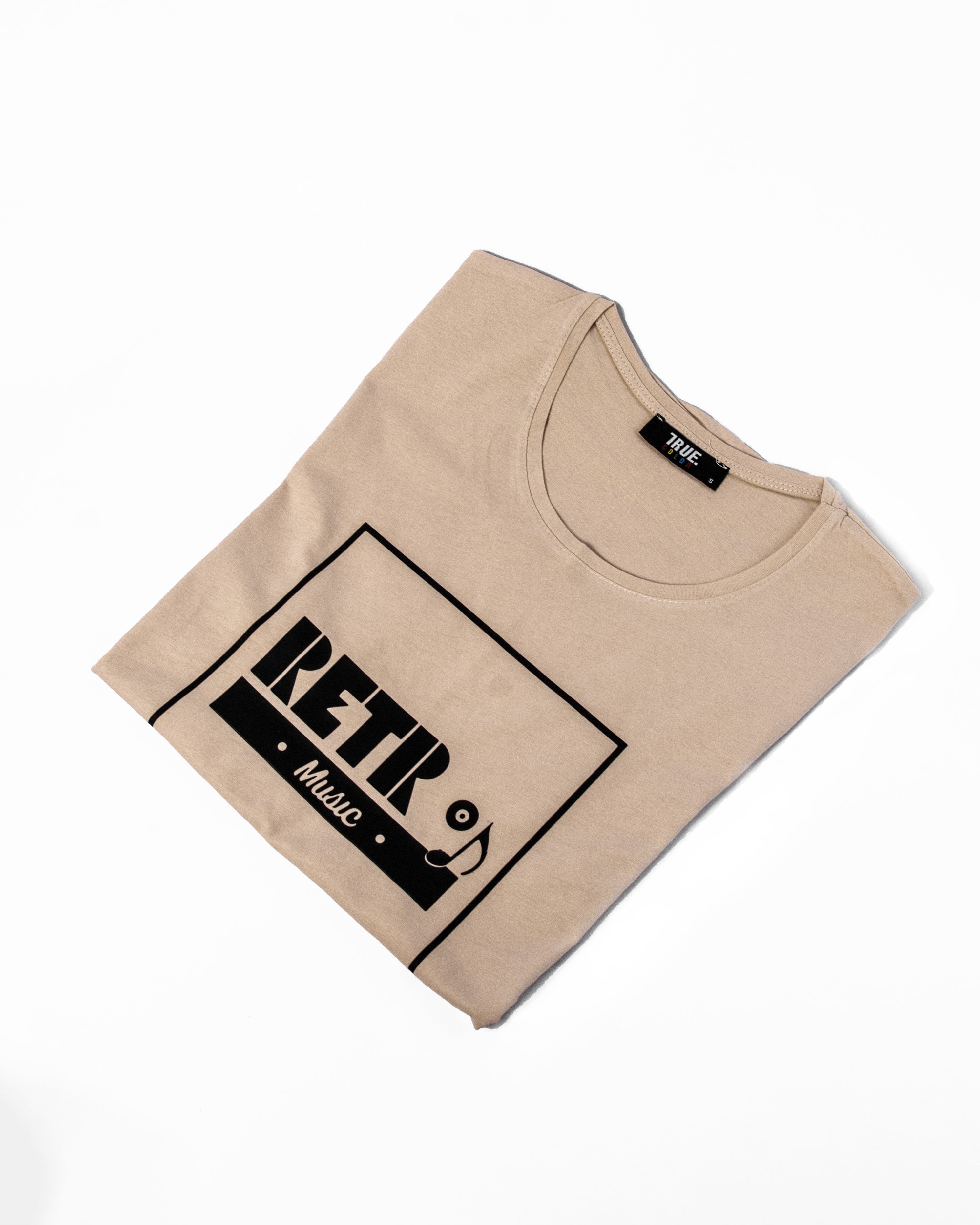 T-shirt BEIGE RETRO MUSIC