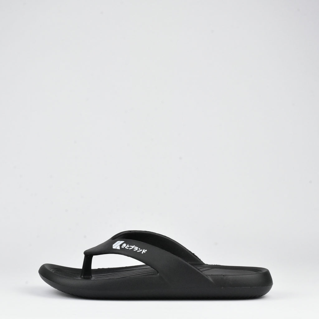 Kito Claquettes Tongs Confortables Noir Homme