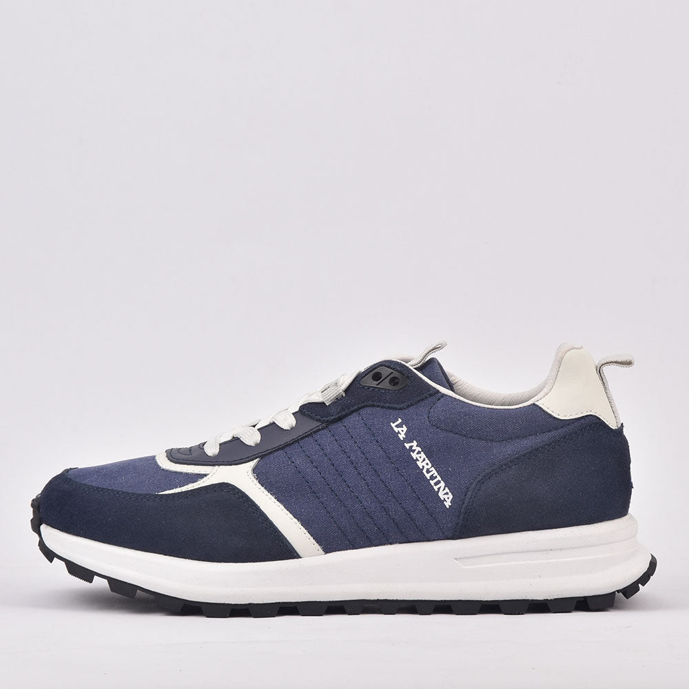LA MARTINA SCARPA UOMO CAMOSCIO TEX FABRIC BLU﻿ 5
