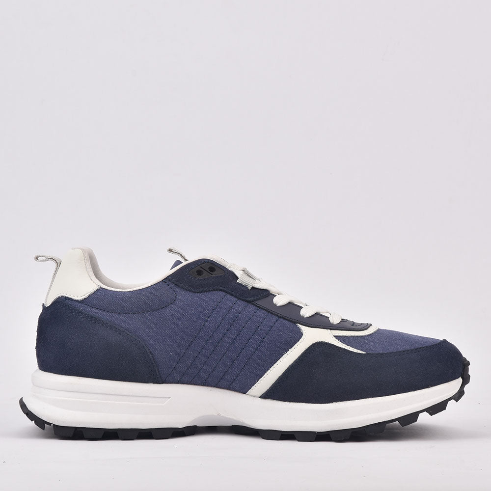 LA MARTINA SCARPA UOMO CAMOSCIO TEX FABRIC BLU﻿ 3