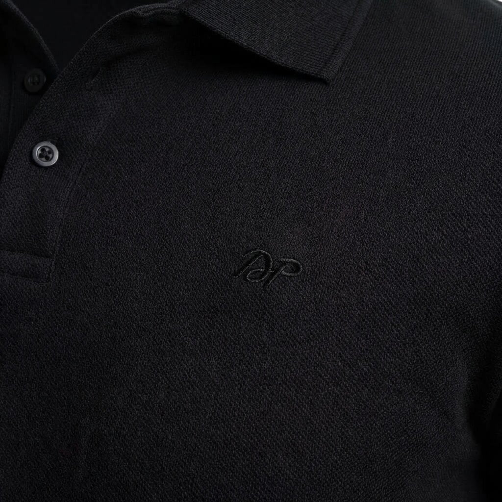 Kimland Polo Homme Noir Classique Élégant