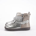 Chicco Bottines Argentées à Nœud pour Fille