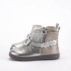 Chicco Bottines Argentées à Nœud pour Fille