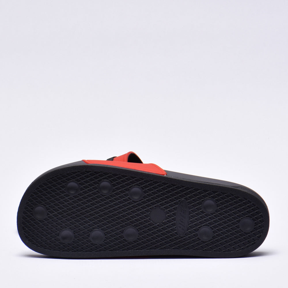 Hi-Tec Heritage Slides Confortables Noir et Rouge Homme