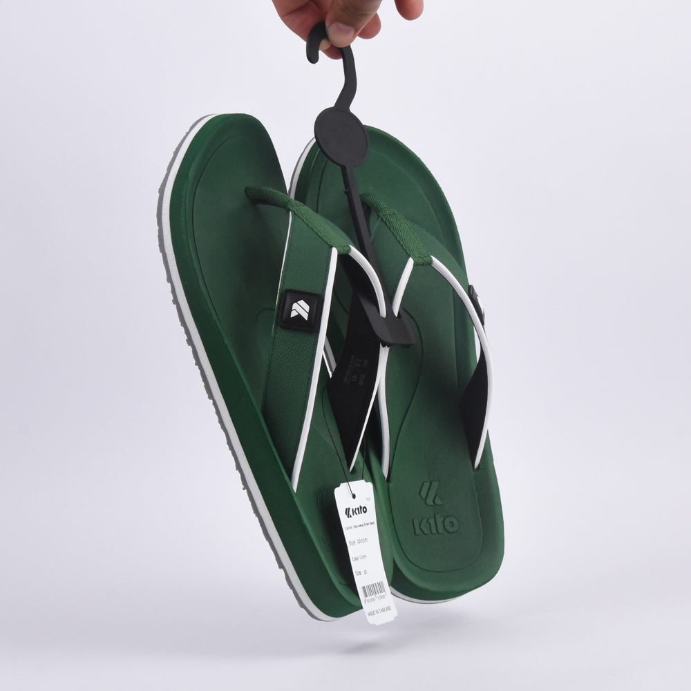 Kito Tongs Confortables Vertes Homme