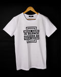 T-shirt BLANC  *WORK HARD IN SILENCE SUCCESS BE YOUR NOISE*