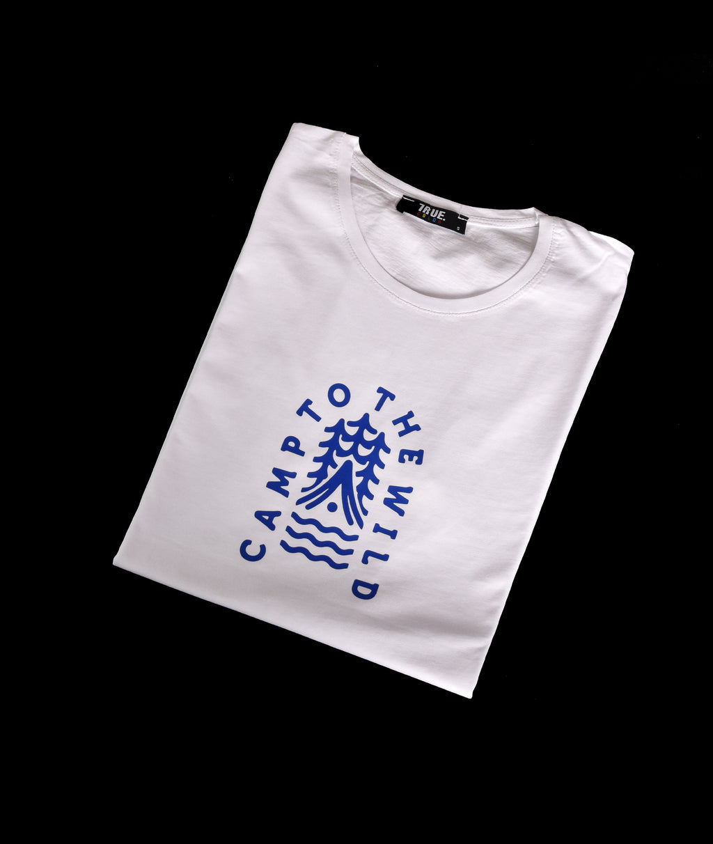 T-shirt balnc 1 camp to the wild