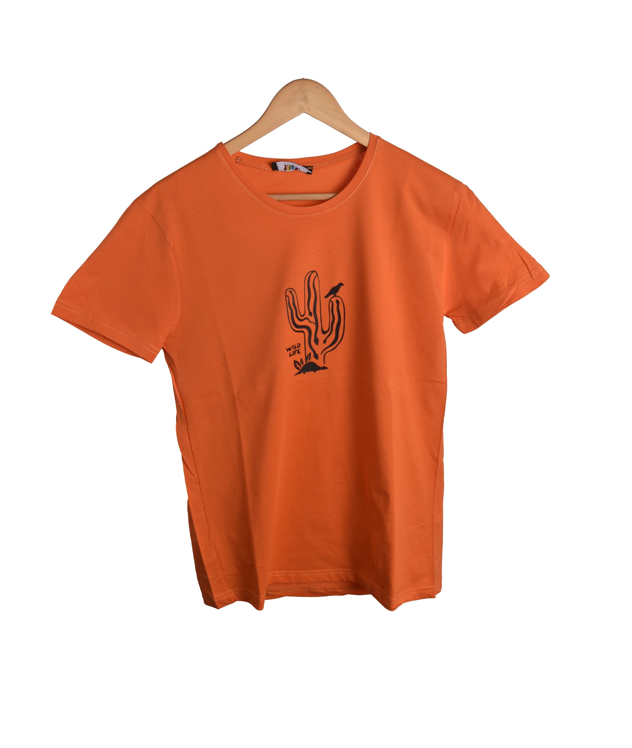 T-shirt ORANGE LOGO NOIR *WILD LIFE*