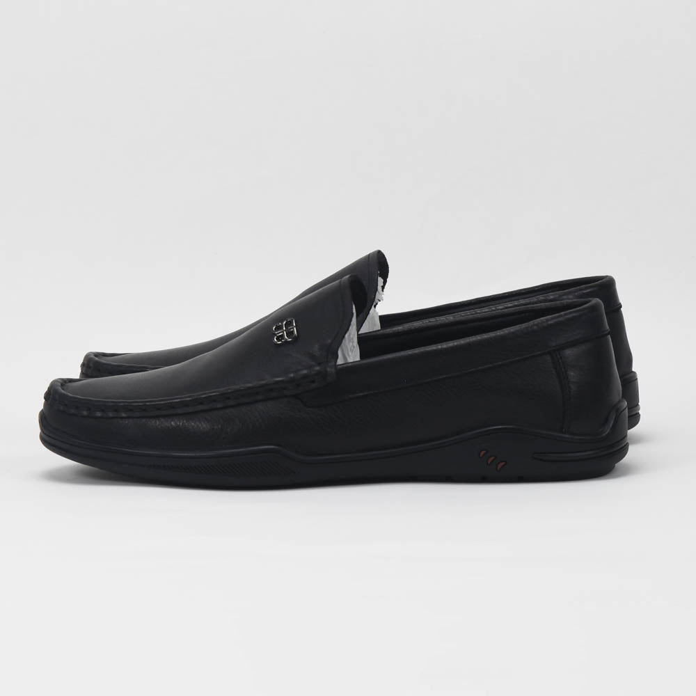Septwolves Mocassins Cuir Noir Élégants Homme