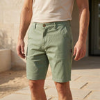 Depart Short Chino Casual Vert Homme