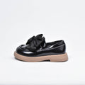 Kimland Mocassins Noir à Nœud Élégants Fille