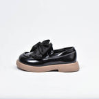 Kimland Mocassins Noir à Nœud Élégants Fille