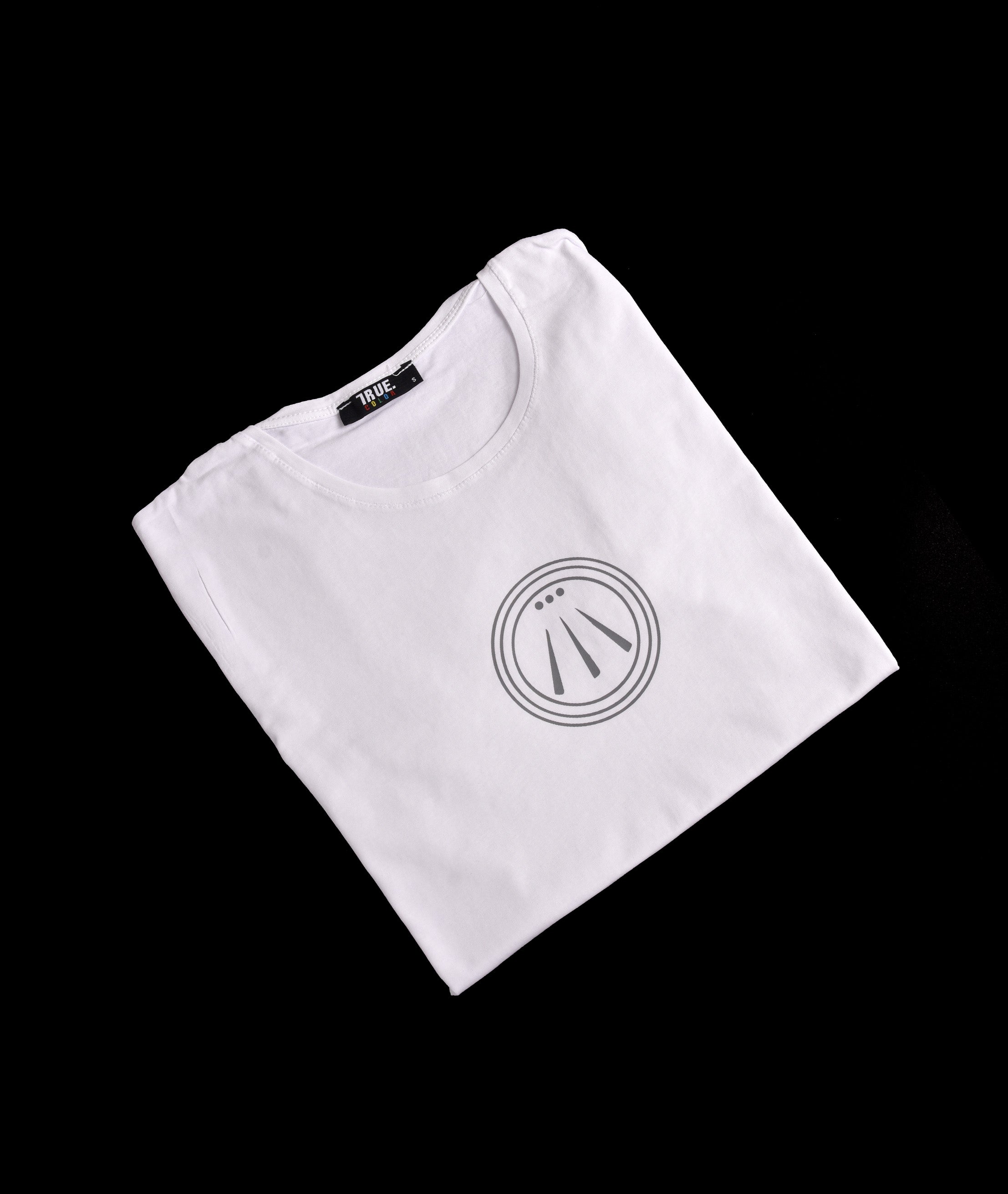 True Color T-shirt Blanc Symbole Awen Homme