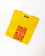 T-shirt JAUNE ET ROUGE *ONLY NICE VIBES*