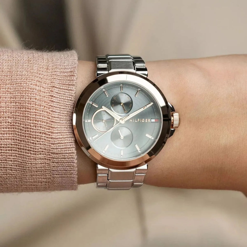 Tommy Hilfiger Montre Élégante Bicolore Femme