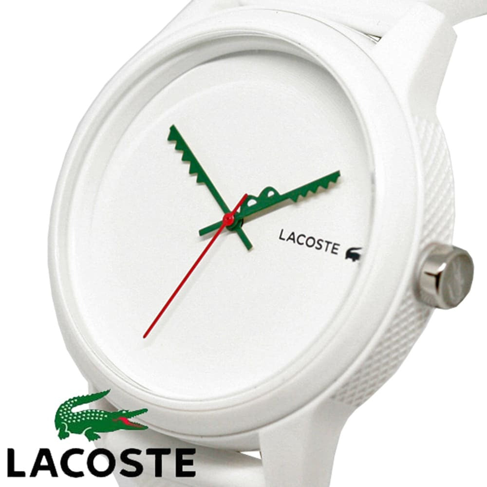 Lacoste Montre Analogique Bracelet Silicone Blanc Homme