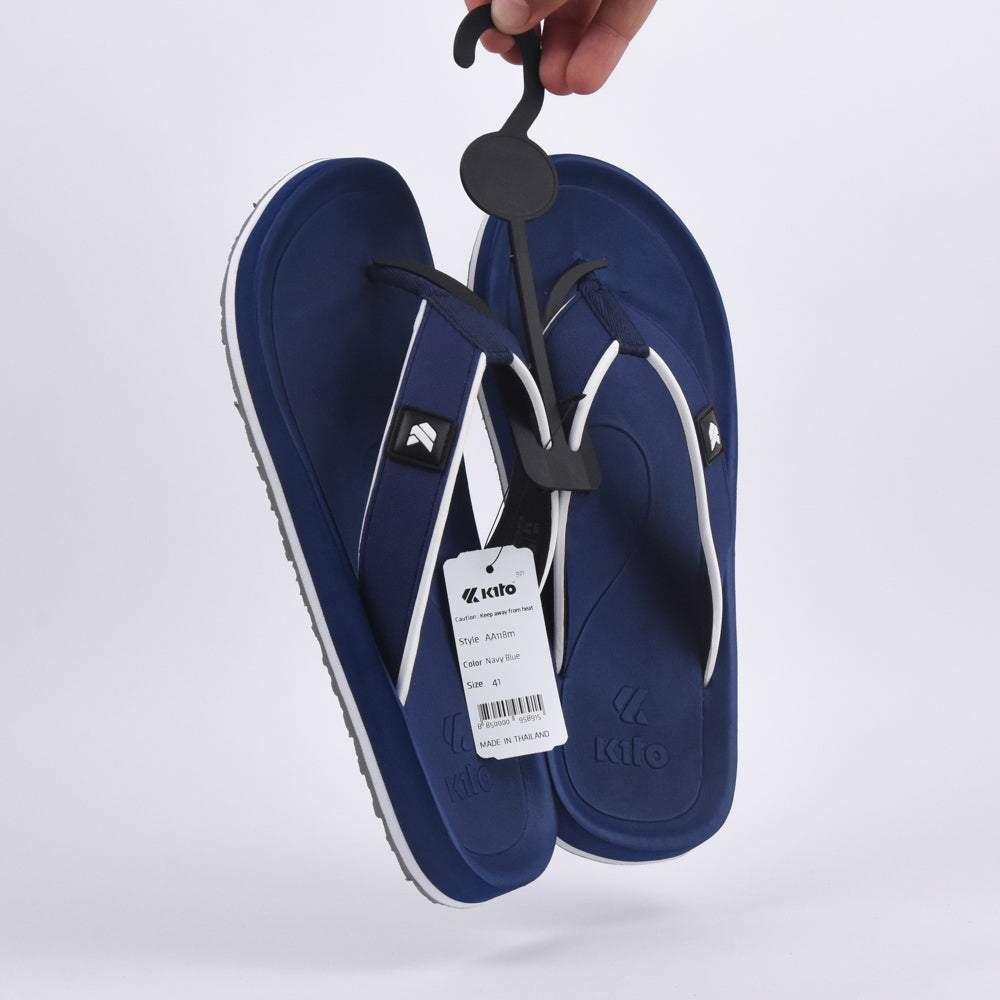 Kito Claquettes Tongs Confortables Bleu Marine Homme