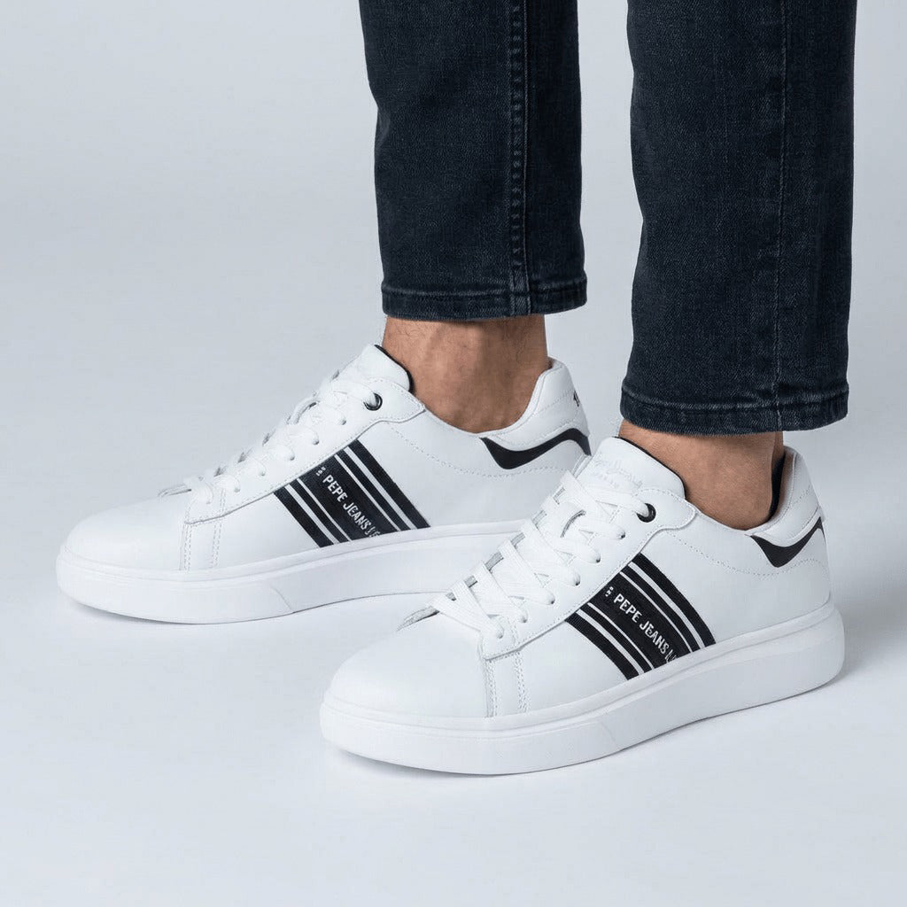 Pepe Jeans Baskets Basses Casual Blanc Homme