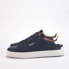 Pepe Jeans Sneakers Adams en Cuir Bleu Marine Homme