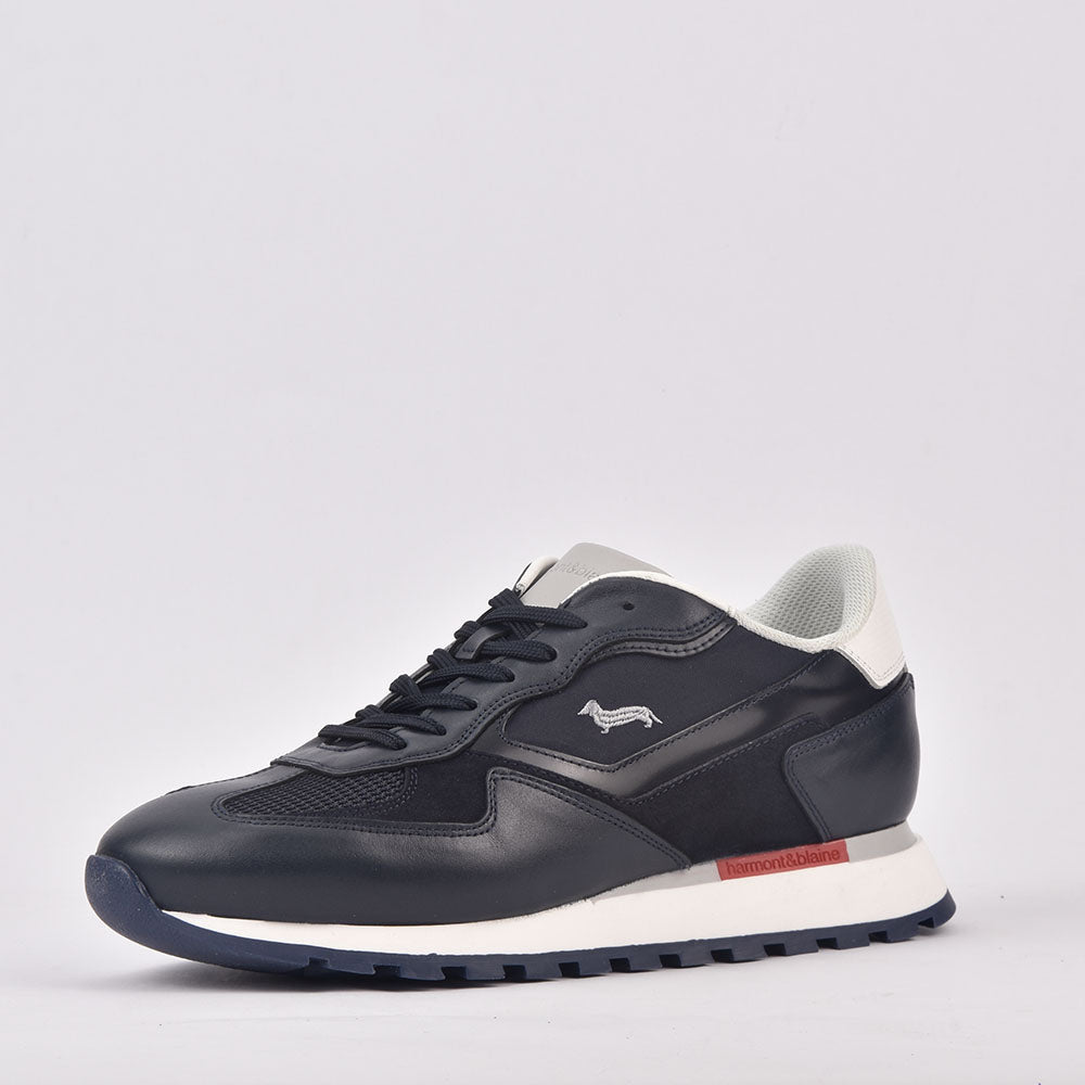 HARMONT AND BLAINE SCARPA UOMO CALF  BLU﻿ 3