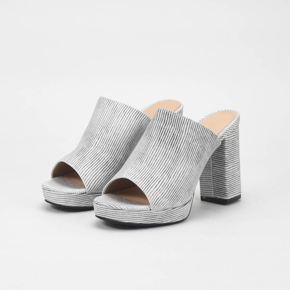 André Mules à Talons Hauts Rayées Femme