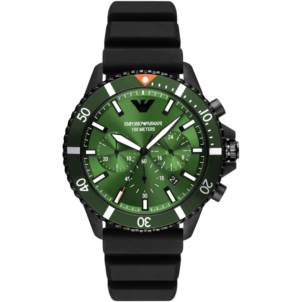 Emporio Armani Montre Chronographe Cadran Vert Homme