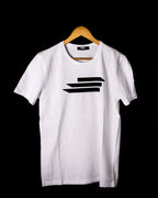 T-shirt BLANC AVEC  TROIS LIGNES NOIR