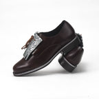 André Chaussures Richelieu Cuir Marron à Franges Femme