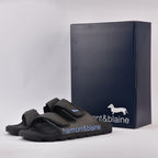 HARMONT AND BLAINE CIABATTA UOMO BLUBBER - LOGO NERO - AZZURRO  ﻿ 1