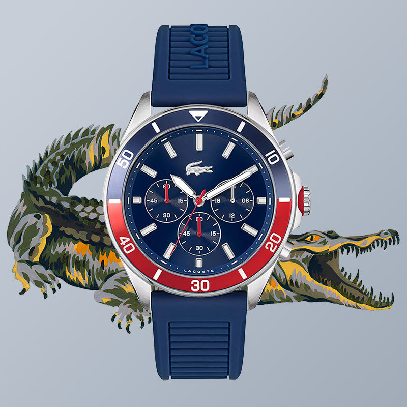 Montre Lacoste Chronographe Sportive Bracelet Silicone Homme