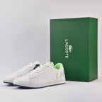 Lacoste Carnaby Evo Baskets en Cuir Blanc Homme