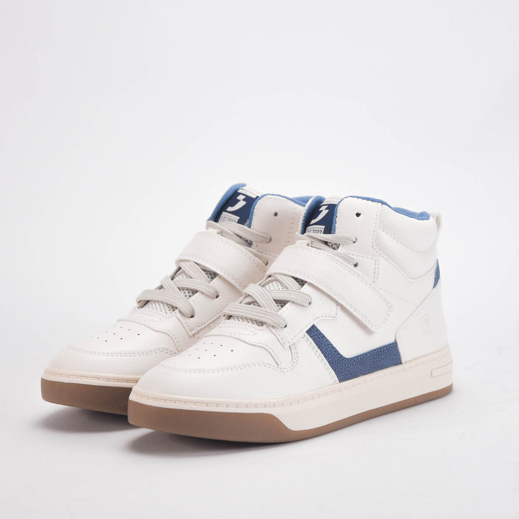 Safety Jogger Baskets Montantes Vegan Blanc et Bleu Junior