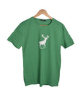 Kimland T-shirt Vert Motif Cerf Homme