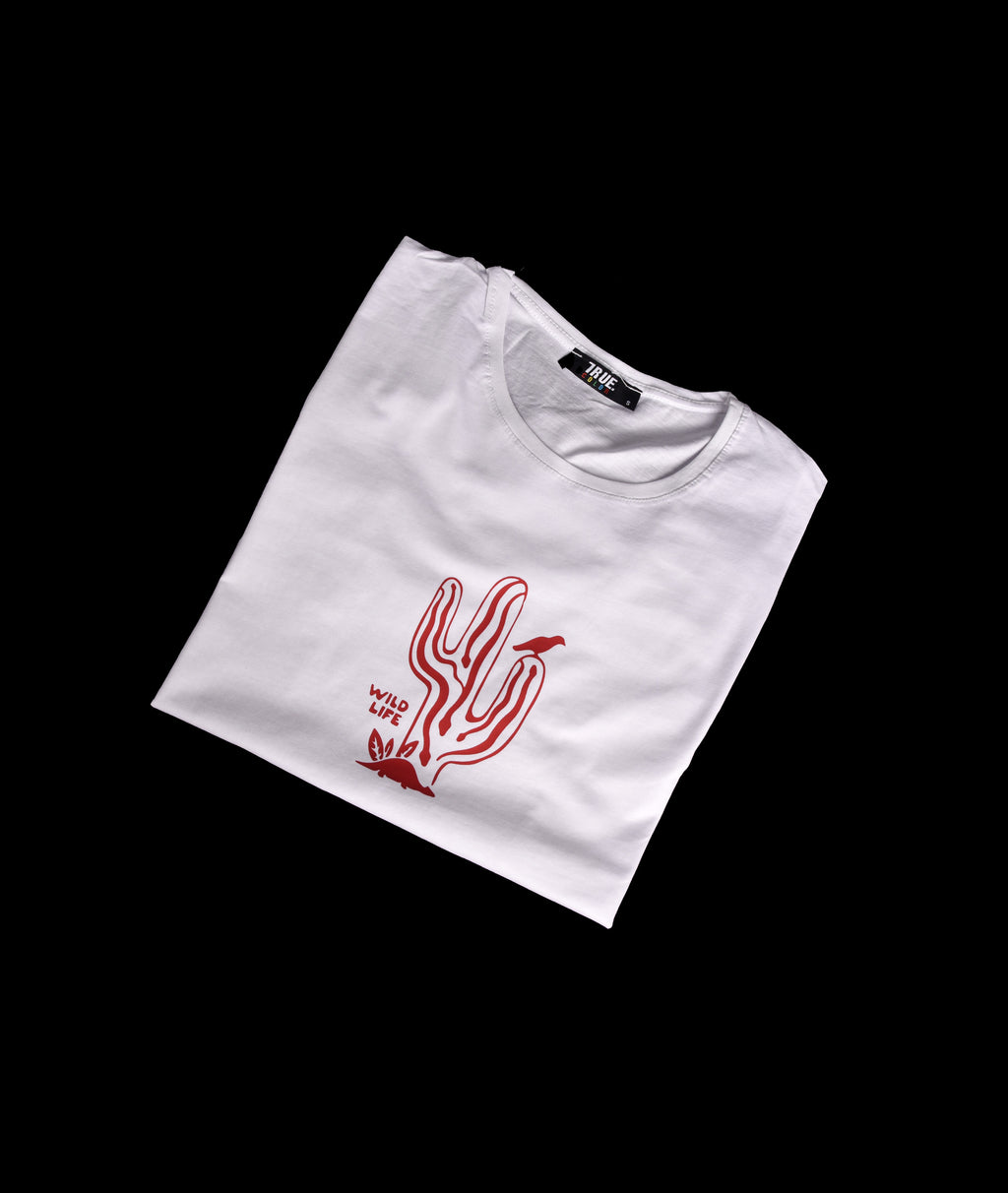 T-shirt BLANC WILD LIFE