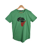 T-shirt VERT 2*MARVEL BLACK PANTHER POUR LE PEUPLE WAKANDAIS