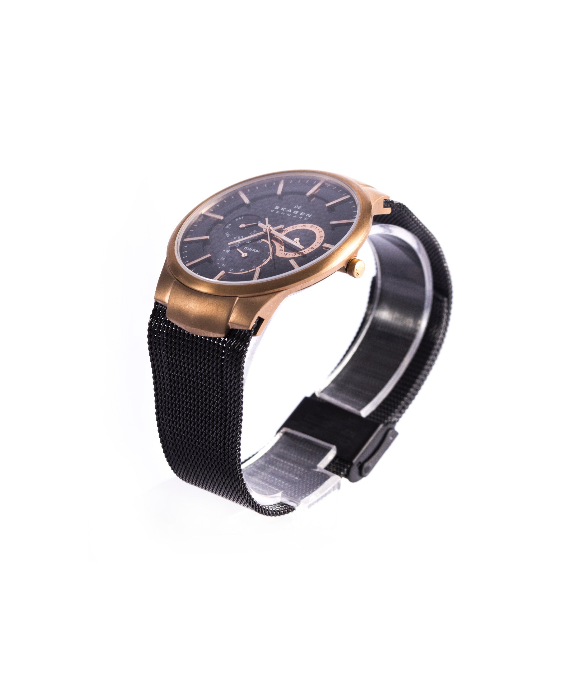 Skagen Montre Multifonction Bracelet Mesh Titane Homme