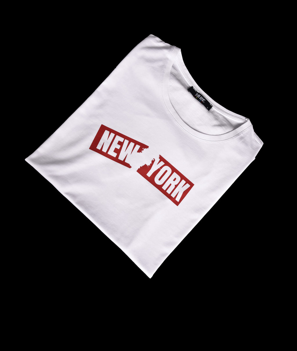 T-shirt BLANC ET ROUGE 2 *NEW YORK*