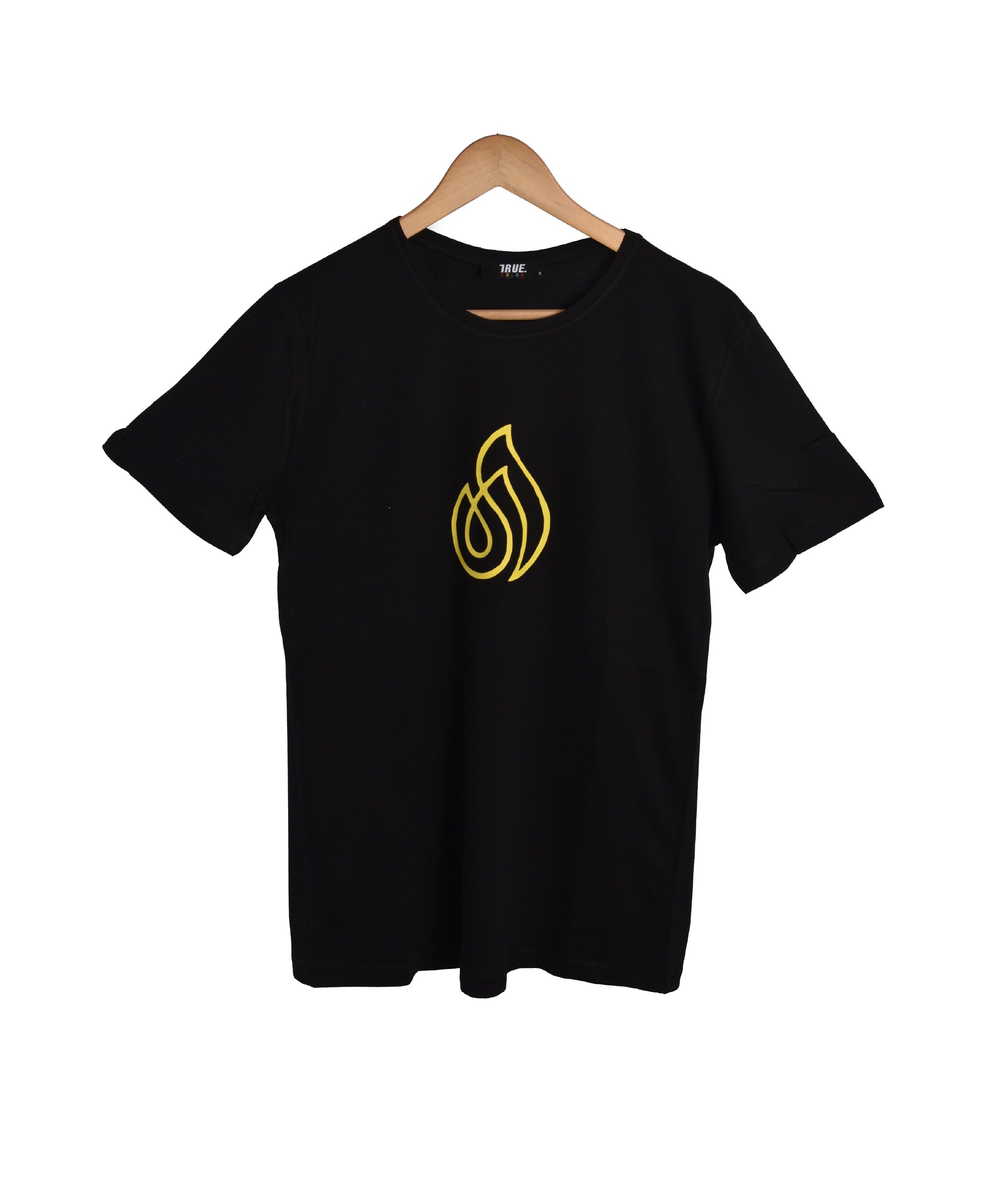 T-shirt NOIR LOGO JAUNE