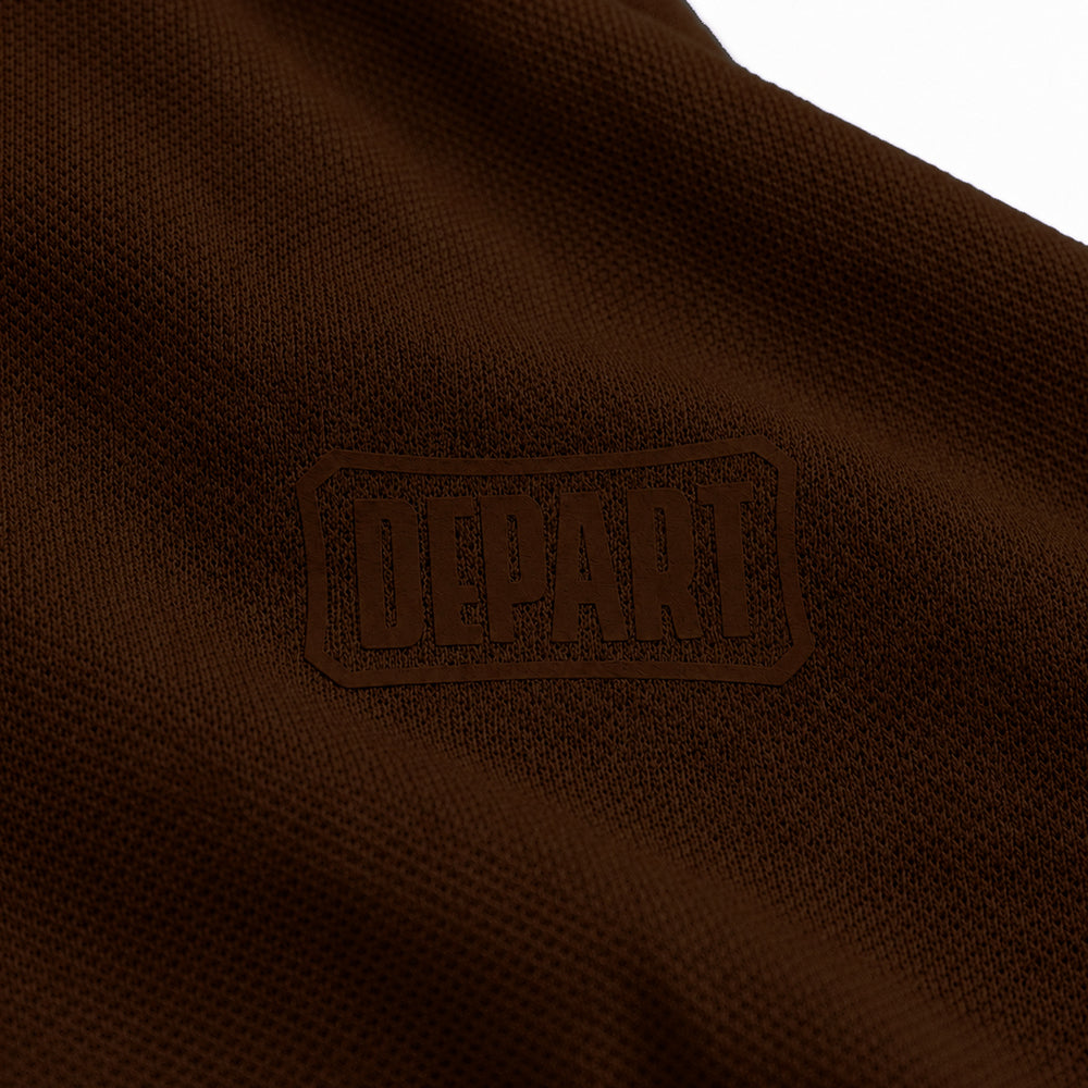 Depart Polo Marron Classique Homme